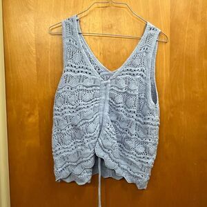 Jessica Simpson Light Blue Knit Tank Top